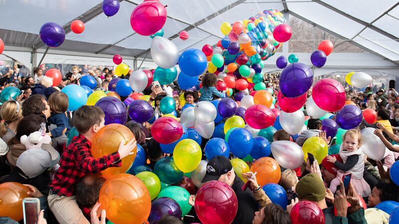 Balloons and kids