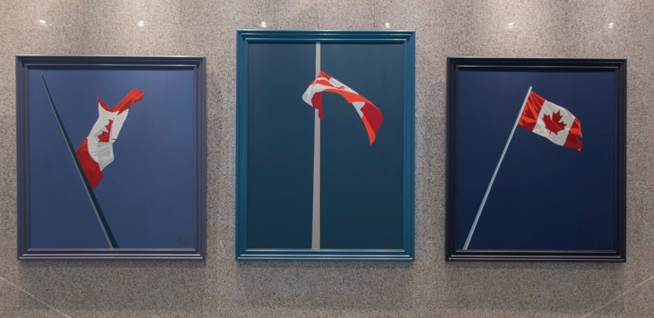 Arts Toronto Canadian flag paintings