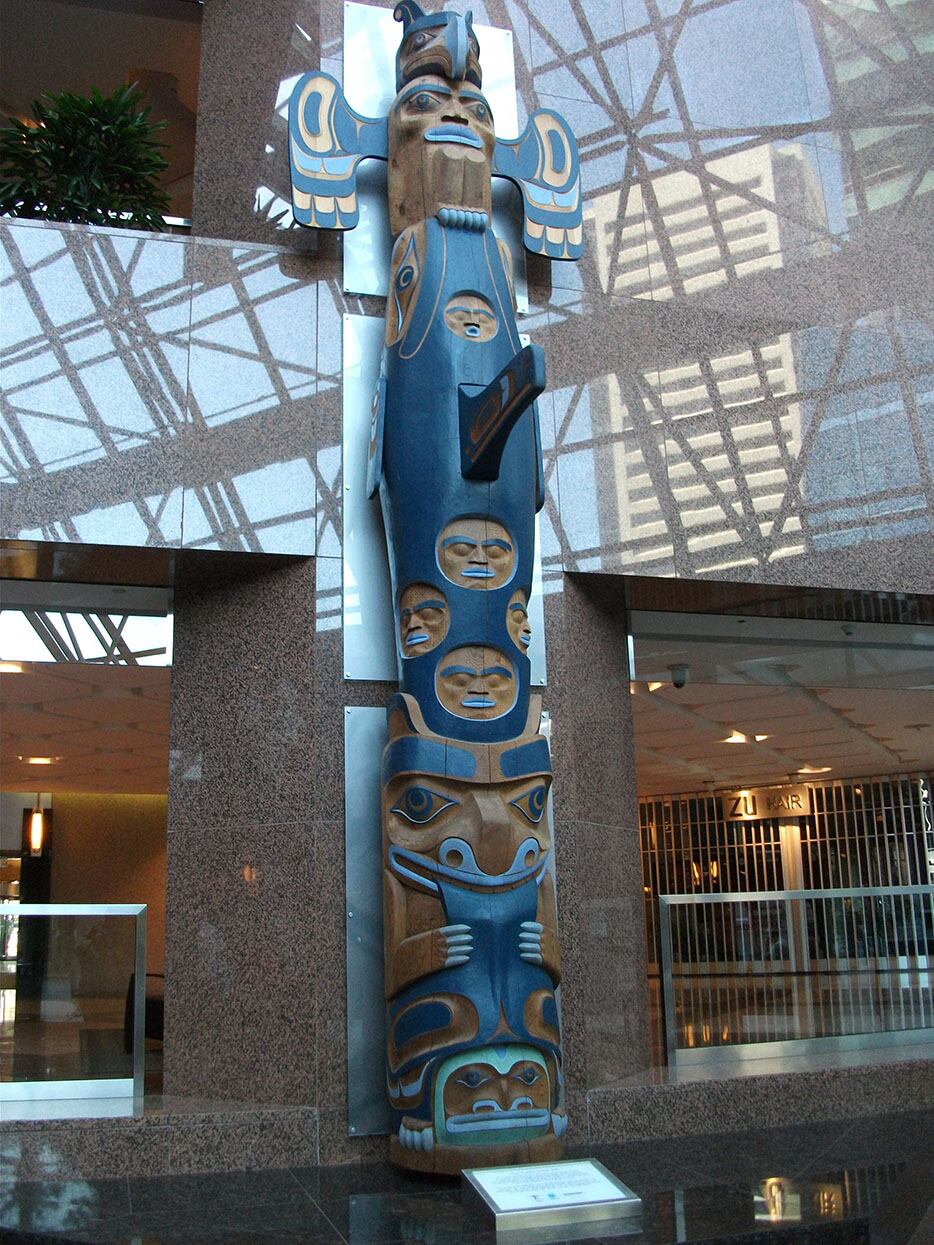 Arts Calgary totem pole sculpture