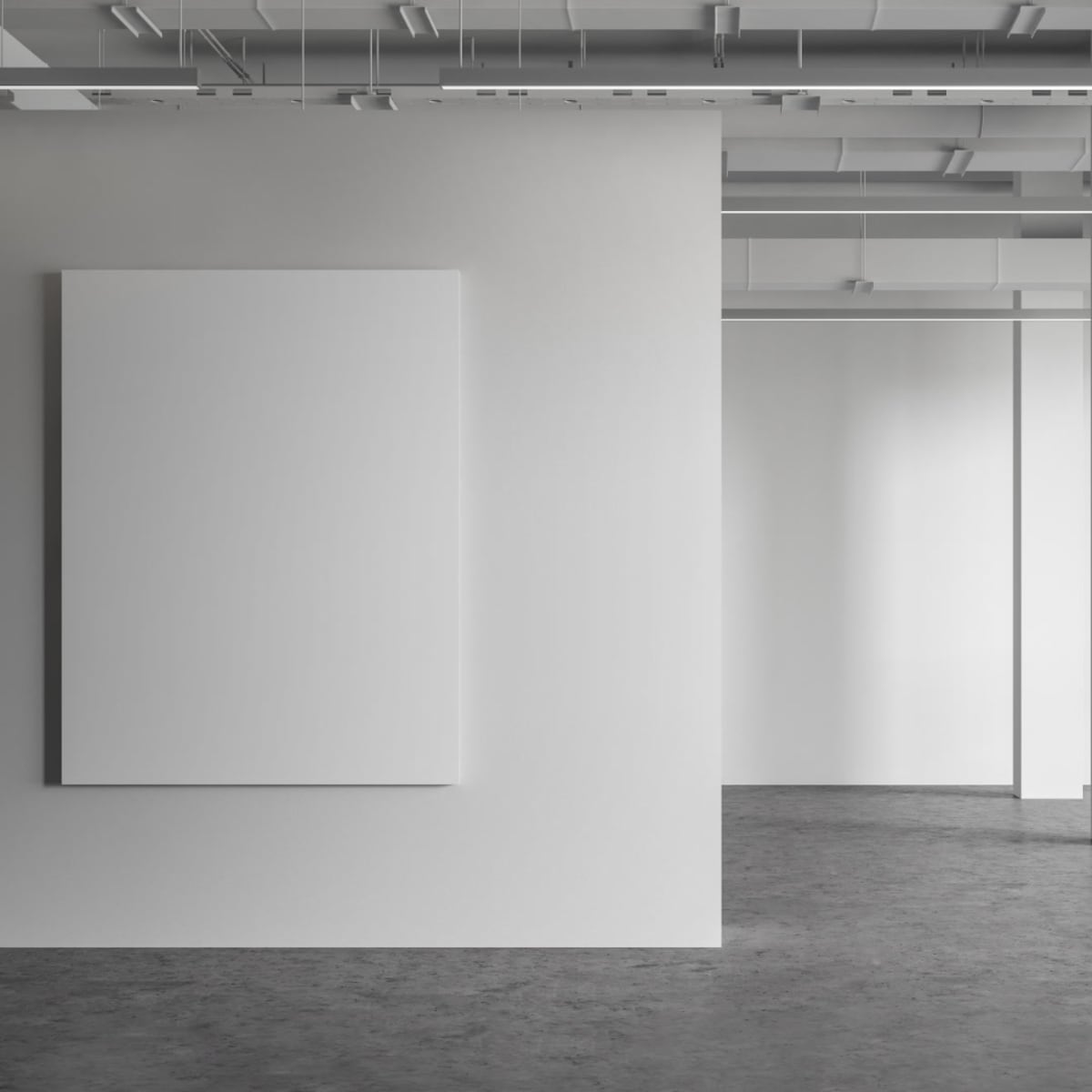 white empty retail space