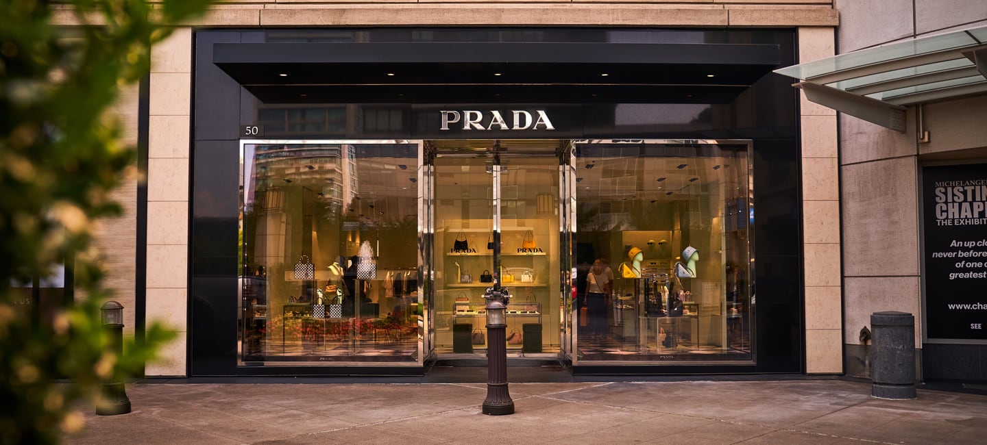 Shops at the Bravern Prada exterior