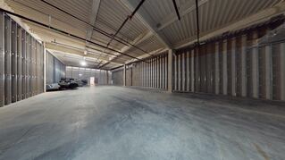 Large lit warehouse space