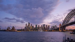 Sydney Australia skyline with water