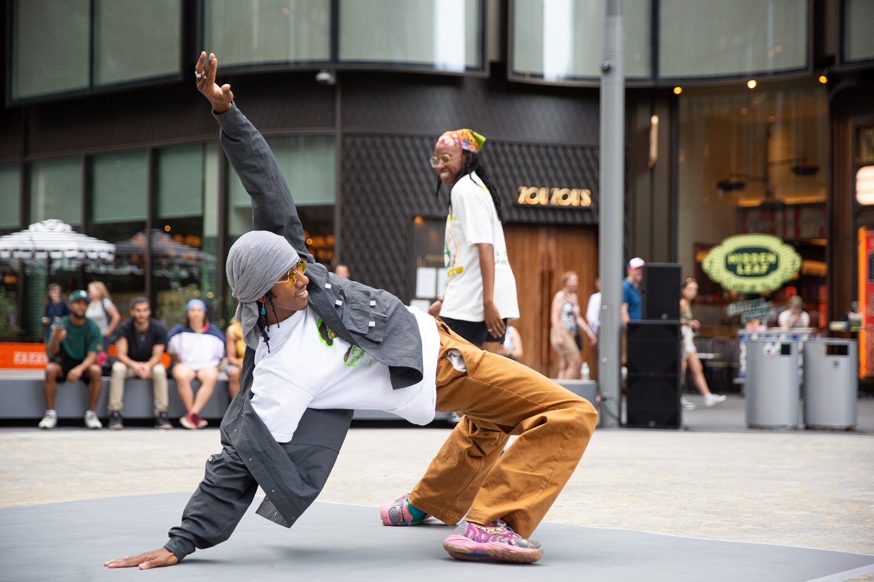 The "Gather Round" dance and music series at Manhattan West in NYC, U.S.