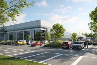 exterior view of logistics facility
