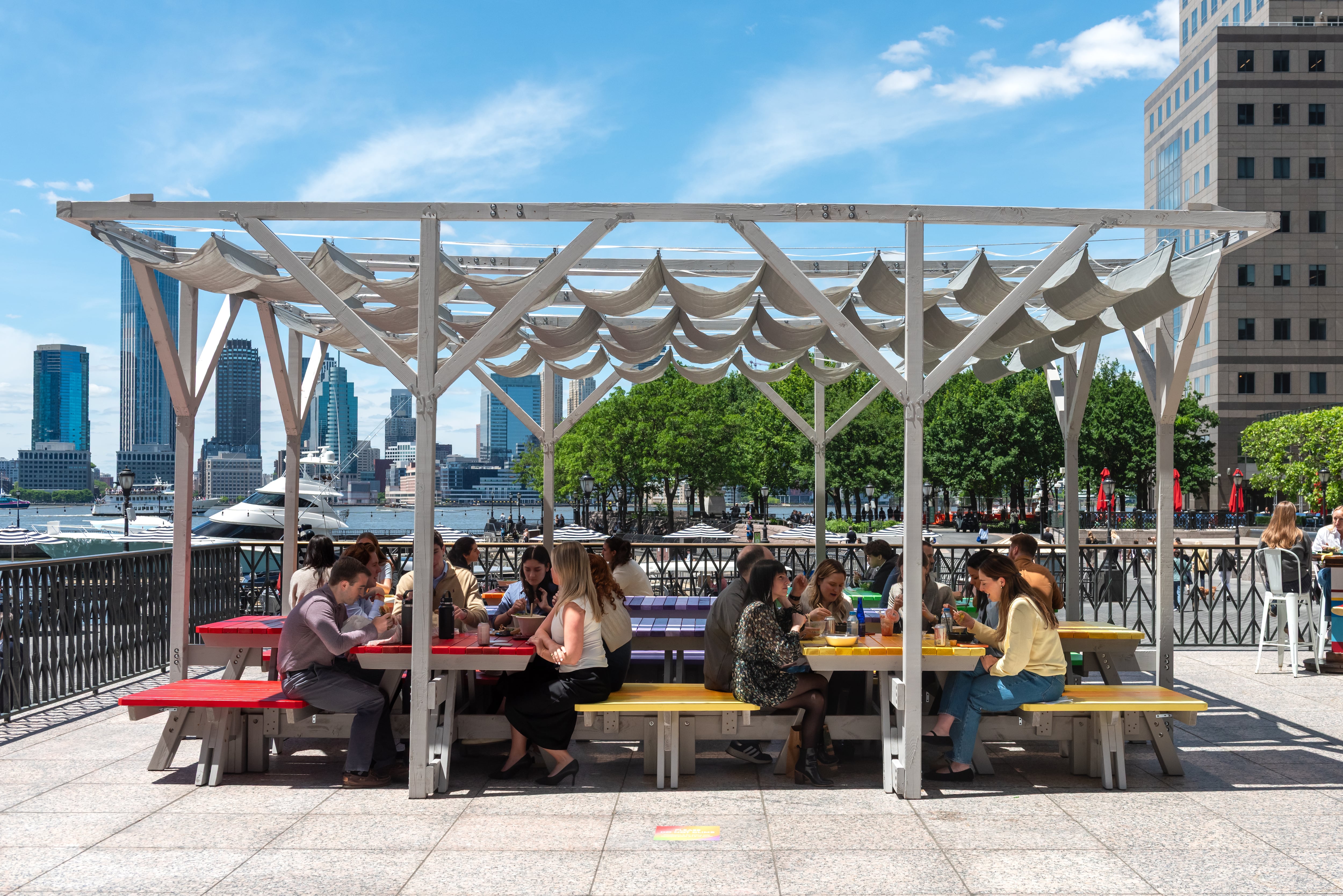 Interactive installation by artist Risa Puno at Brookfield Place New York, U.S.