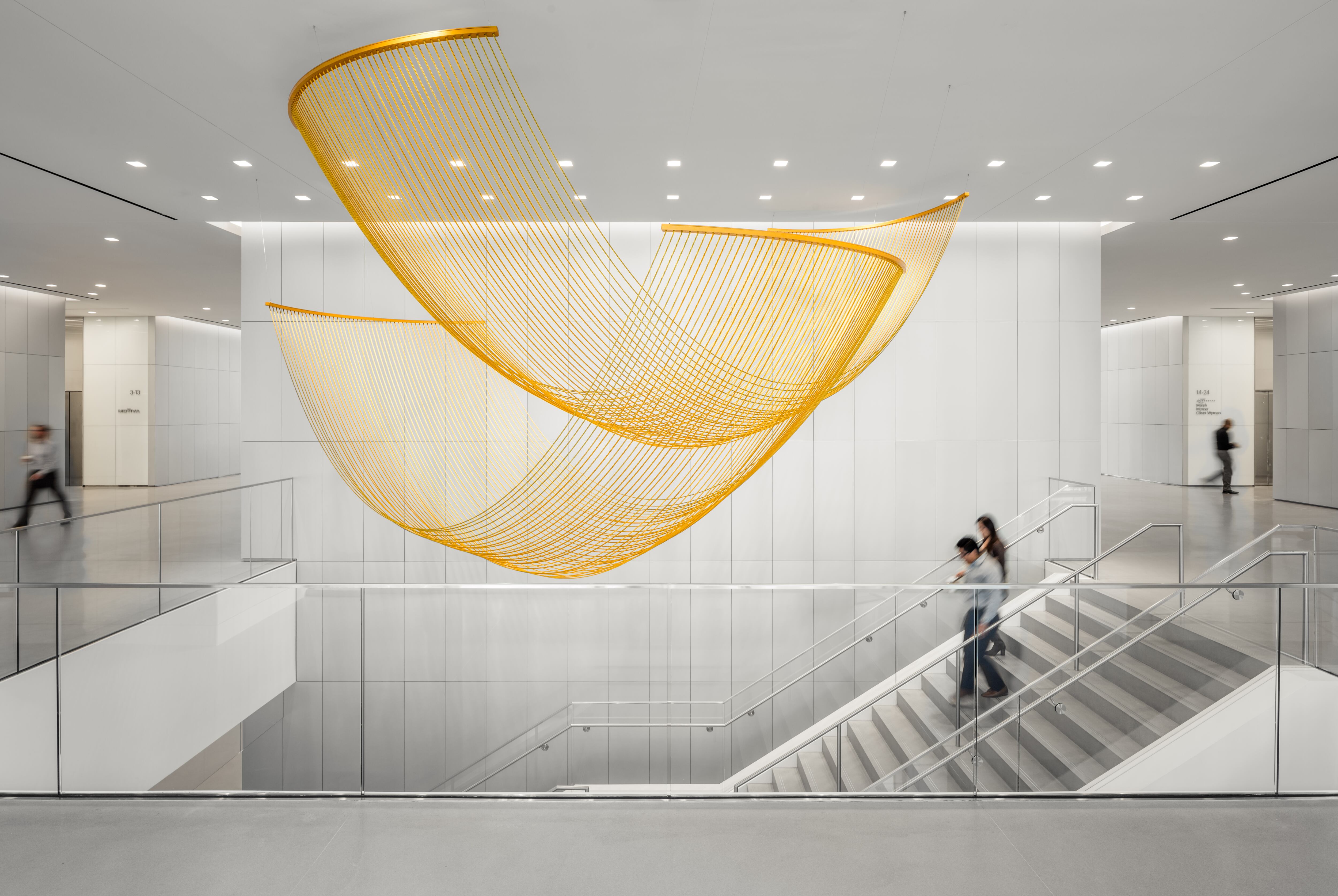 Arts Houston One Allen Center stairwell sculpture