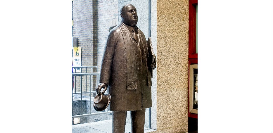 Arts Toronto businessman sculpture