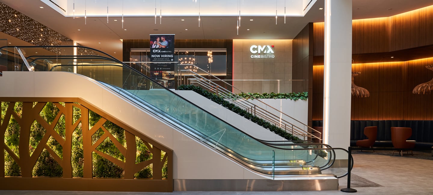 CMX CineBistro interior storefront