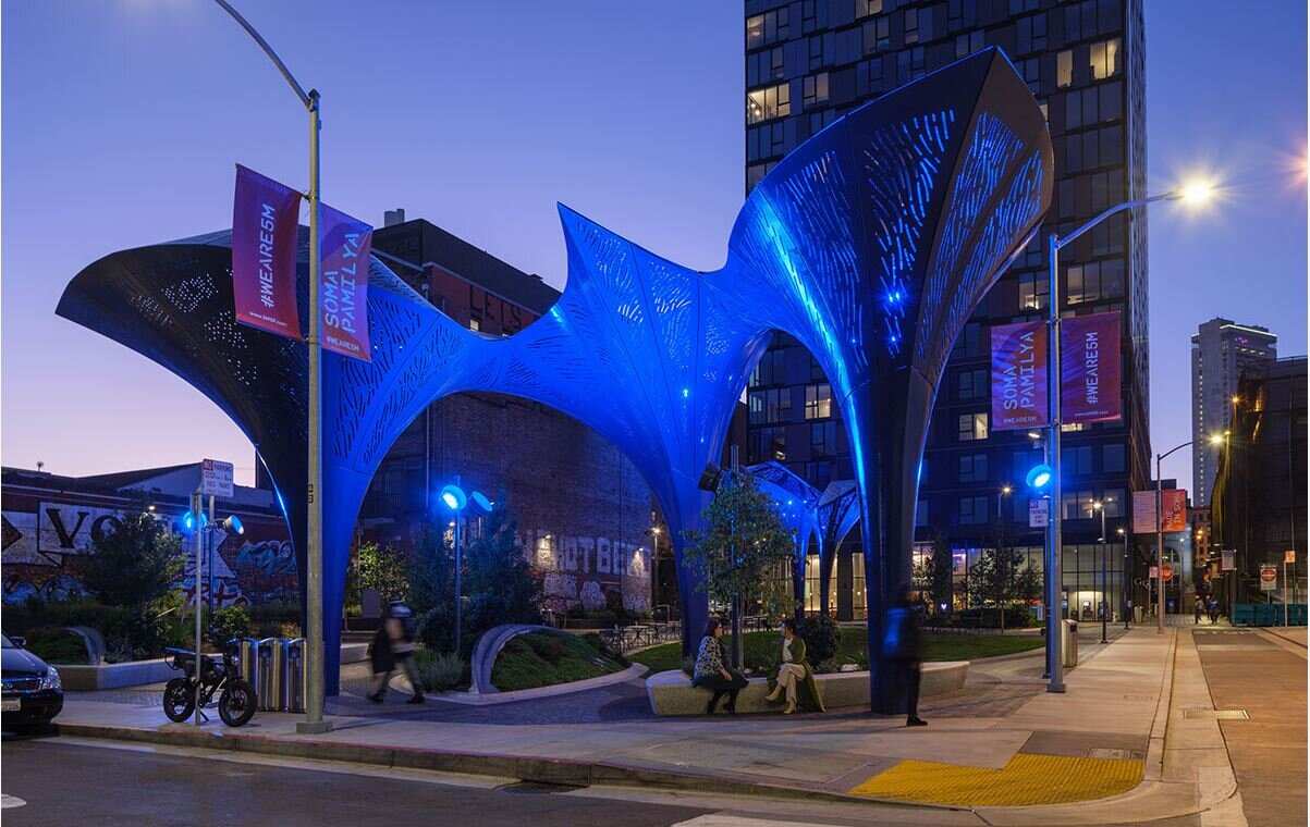 Arts San Francisco Wind Baffles sculpture