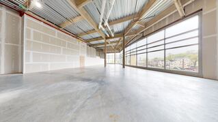 Bright interior retail space