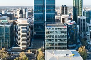 skyline view including Brookfield Place Perth