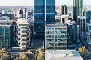 skyline view including Brookfield Place Perth