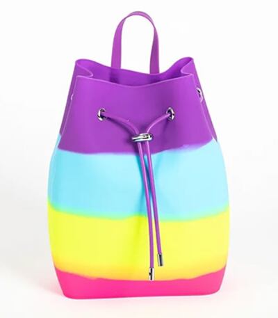 rainbow pouch purse