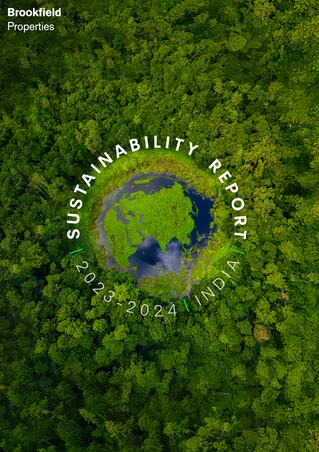 forest with the image of earth in the center
