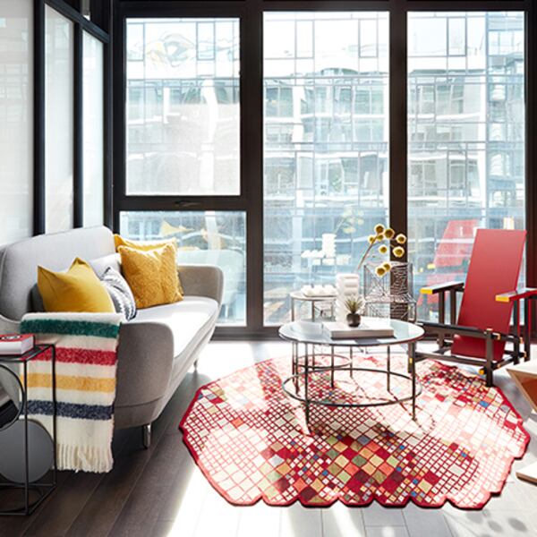 Living room on a sunny day